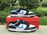 Authentic Nike Dunk Low Navy Blue/White