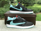 Authentic Travis Scott x Air Jordan 1 Low Tiffany Blue/Black/Red