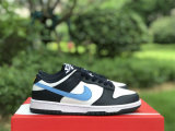 Authentic Nike Dunk Low Navy Blue/White