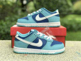 Authentic Nike Dunk Low Flash/White/Argon Blue (Kid)