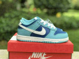 Authentic Nike Dunk Low Flash/White/Argon Blue (Kid)