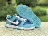 Authentic Nike Dunk Low Flash/White/Argon Blue (Kid)