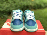 Authentic Nike Dunk Low Flash/White/Argon Blue (Kid)