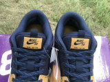 Authentic Nike Dunk Low Midnight Navy/Black/Brown