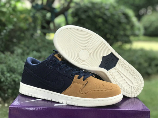 Authentic Nike Dunk Low Midnight Navy/Black/Brown