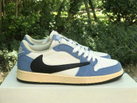 Authentic Travis Scott x Air Jordan 1 Low GS Denim/Black/White