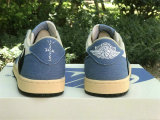 Authentic Travis Scott x Air Jordan 1 Low Denim/Black/White