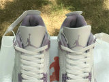 Authentic Air Jordan 4 White/Purple