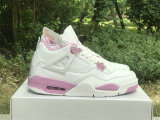 Authentic Air Jordan 4 White/Pink