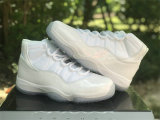 Authentic Air Jordan 11 White/Metallic Silver
