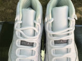 Authentic Air Jordan 11 White/Metallic Silver