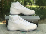 Authentic Air Jordan 11 White/Metallic Silver
