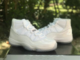 Authentic Air Jordan 11 White/Metallic Silver