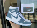 Authentic Air Jordan 1 High OG  “Denim” (New Version)