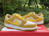 Authentic Nike Dunk Low “Gold Suede”