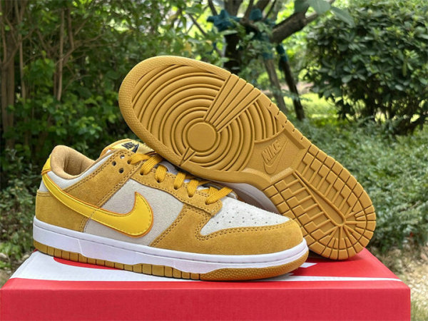 Authentic Nike Dunk Low “Gold Suede”