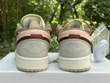 Authentic Air Jordan 1 Low GS Sail/Grey/Vert