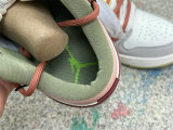 Authentic Air Jordan 1 Low GS Sail/Grey/Vert