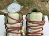 Authentic Air Jordan 1 Low GS Sail/Grey/Vert
