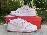 Authentic Nike Dunk Low White/Pink/Rose