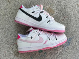 Authentic Nike Dunk Low White/Pink/Rose