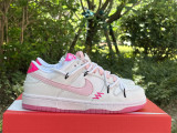 Authentic Nike Dunk Low White/Pink/Rose
