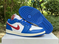 Authentic Air Jordan 1 Low “Sport Blue”