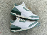 Authentic Air Jordan 3 White/Grayish Green