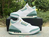 Authentic Air Jordan 3 White/Grayish Green