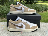 Authentic Air Jordan 1 Low GS “Brown Elephant”