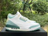 Authentic Air Jordan 3 White/Grayish Green