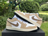 Authentic Air Jordan 1 Low GS “Brown Elephant”