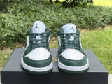 Authentic Air Jordan 1 Low GS White/Vert