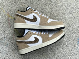 Authentic Air Jordan 1 Low GS “Brown Elephant”