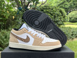 Authentic Air Jordan 1 Low GS “Brown Elephant”