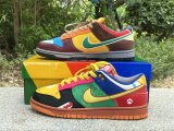 Authentic Nike Dunk Low White/Roma Green/Chocolat