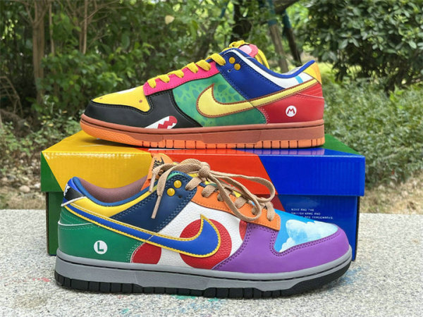 Authentic Nike Dunk Low White/Roma Green/Chocolat