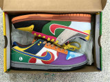 Authentic Nike Dunk Low White/Roma Green/Chocolat