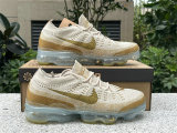 Authentic Nike Air Vapormax 2023 Flyknit Sanddrift/Bronzine/Gold