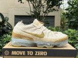 Authentic Nike Air Vapormax 2023 Flyknit Sanddrift/Bronzine/Gold