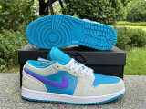 Authentic Air Jordan 1 Low GS Pistacho Frost/Celestial Gold