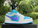 Authentic Air Jordan 1 Low GS Pistacho Frost/Celestial Gold
