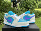 Authentic Air Jordan 1 Low GS Pistacho Frost/Celestial Gold