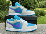 Authentic Air Jordan 1 Low GS Pistacho Frost/Celestial Gold