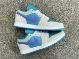 Authentic Air Jordan 1 Low GS Pistacho Frost/Celestial Gold
