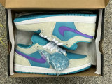 Authentic Air Jordan 1 Low GS Pistacho Frost/Celestial Gold