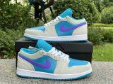 Authentic Air Jordan 1 Low GS Pistacho Frost/Celestial Gold