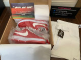 Authentic LV x Nike Air Force 1 Low Red/White