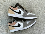 Authentic Air Jordan 1 Low GS Black/Sundial-Magic Ember