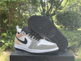 Authentic Air Jordan 1 Low GS Black/Sundial-Magic Ember